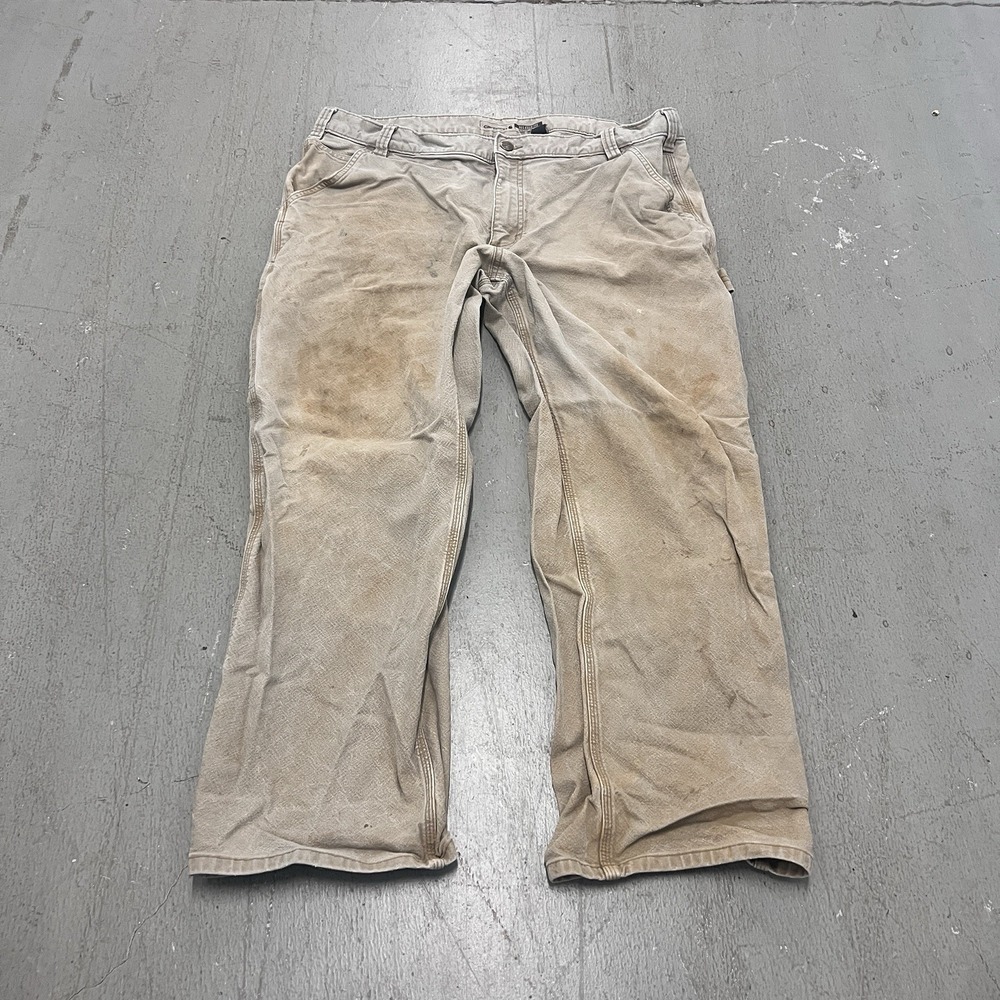 Carhartt 103279-251 Men's‎ Tan Canvas Work Pants Durable Utility Size 40x30